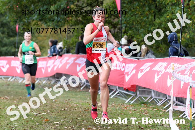 Senior womens 2021 National Cross Country Relays, Berry Hill Park, Mansfield. Photo: David T. Hewitson/Sports for All Pics